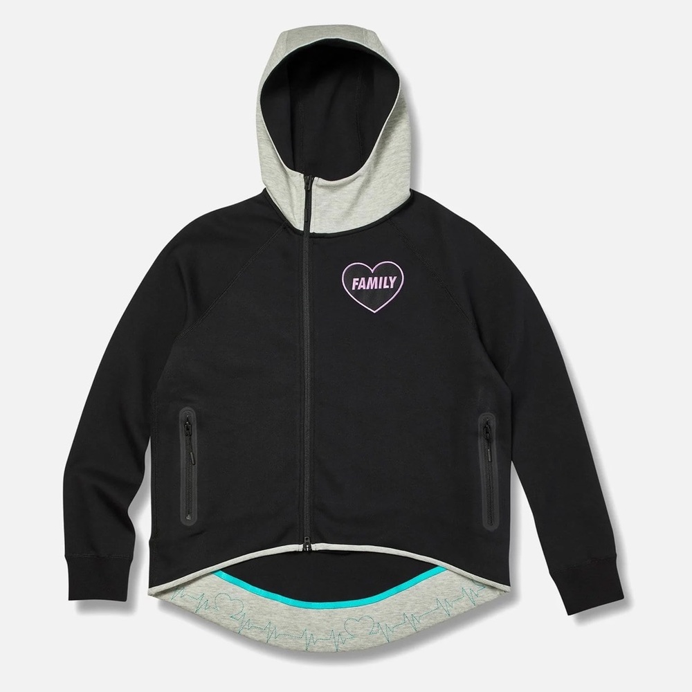 Nike Black and Gray Kids Hoodie